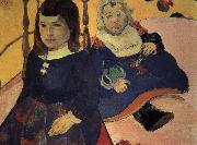 Paul Gauguin two children Spain oil painting artist